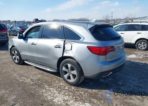 2016 Acura Mdx Acurawatch Plus Package from USA, damaged, VIN 5FRYD4H25GB063061